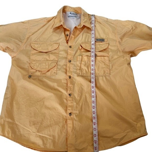 Columbia PFG Performance Fishing Gear Large Utility Shirt Short Sleeve - Picture 7 of 14